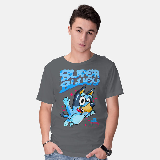 Super Bluey-Mens-Basic-Tee-spoilerinc