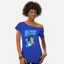 Super Bluey-Womens-Off Shoulder-Tee-spoilerinc