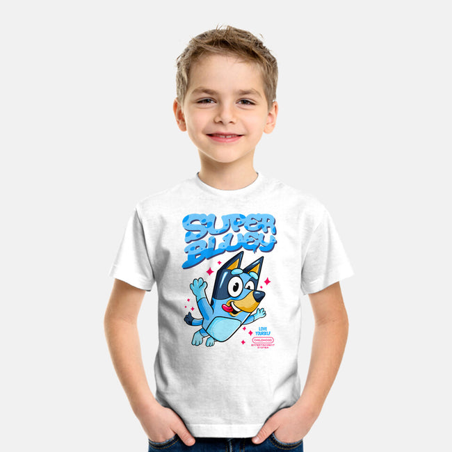 Super Bluey-Youth-Basic-Tee-spoilerinc