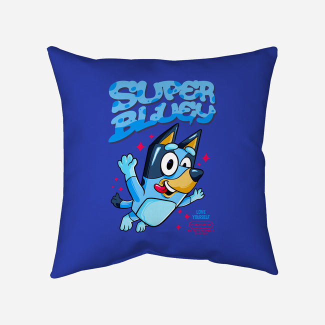 Super Bluey-None-Removable Cover w Insert-Throw Pillow-spoilerinc