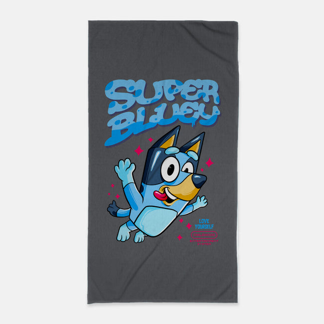 Super Bluey-None-Beach-Towel-spoilerinc