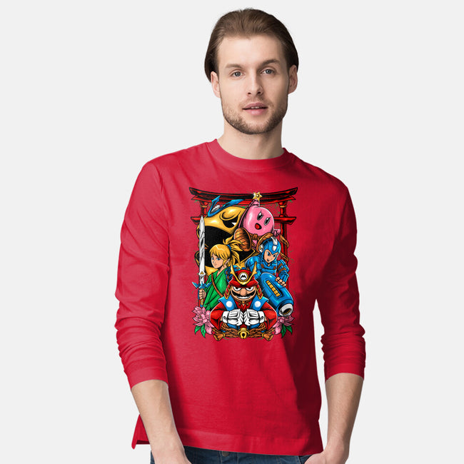 Game Heroes-Mens-Long Sleeved-Tee-spoilerinc