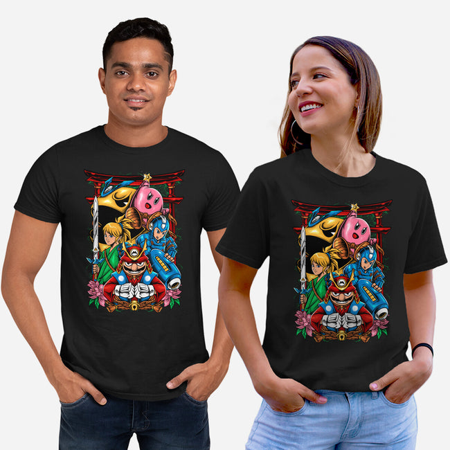 Game Heroes-Unisex-Basic-Tee-spoilerinc