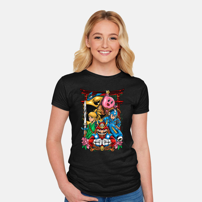 Game Heroes-Womens-Fitted-Tee-spoilerinc