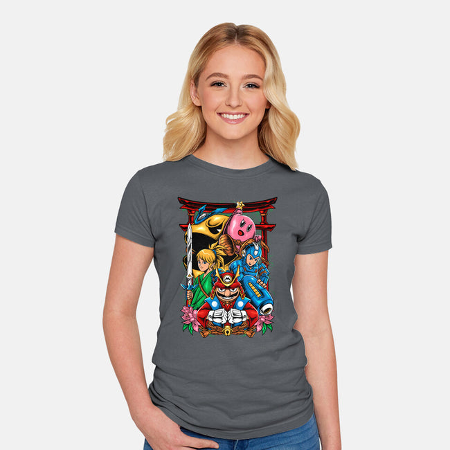 Game Heroes-Womens-Fitted-Tee-spoilerinc