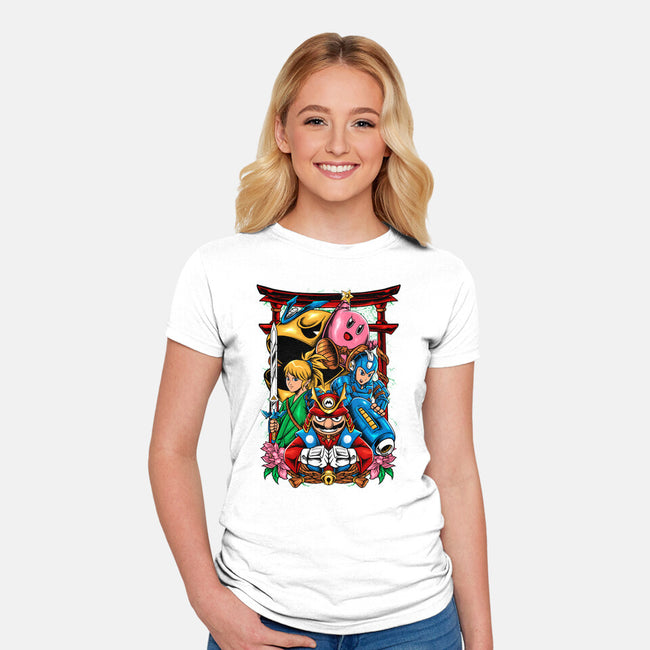 Game Heroes-Womens-Fitted-Tee-spoilerinc