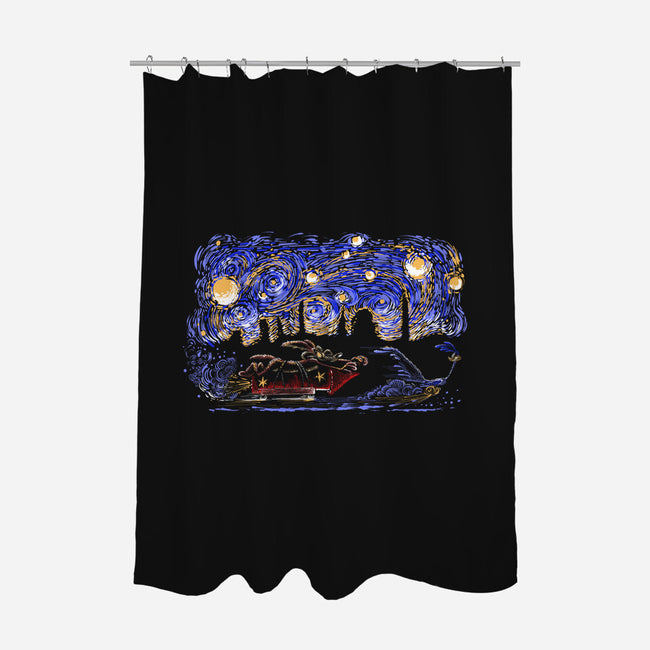 Starry Canyon-None-Polyester-Shower Curtain-zascanauta