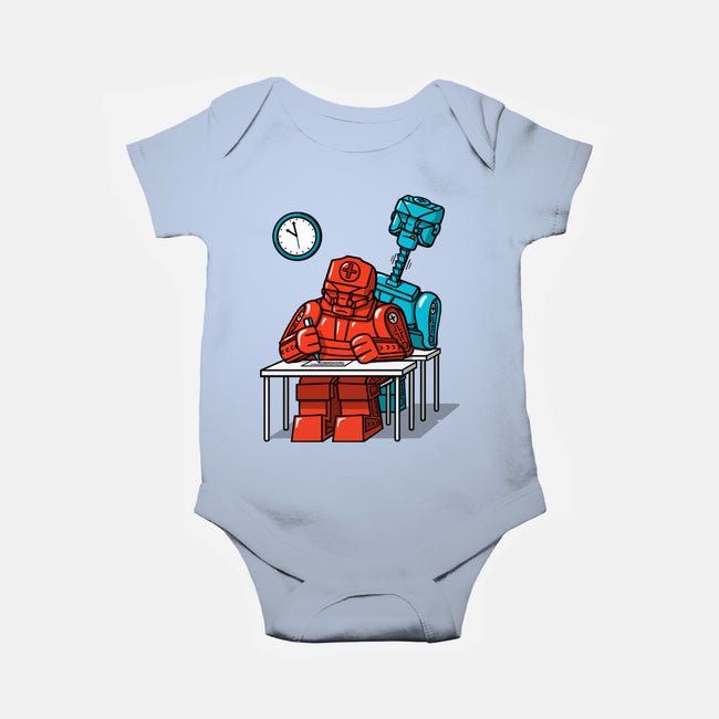 Robot Exam-Baby-Basic-Onesie-Raffiti