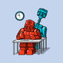 Robot Exam-None-Glossy-Sticker-Raffiti