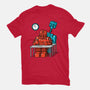 Robot Exam-Womens-Fitted-Tee-Raffiti