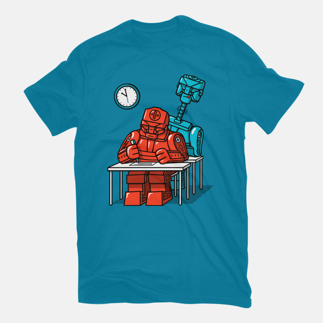 Robot Exam-Mens-Basic-Tee-Raffiti