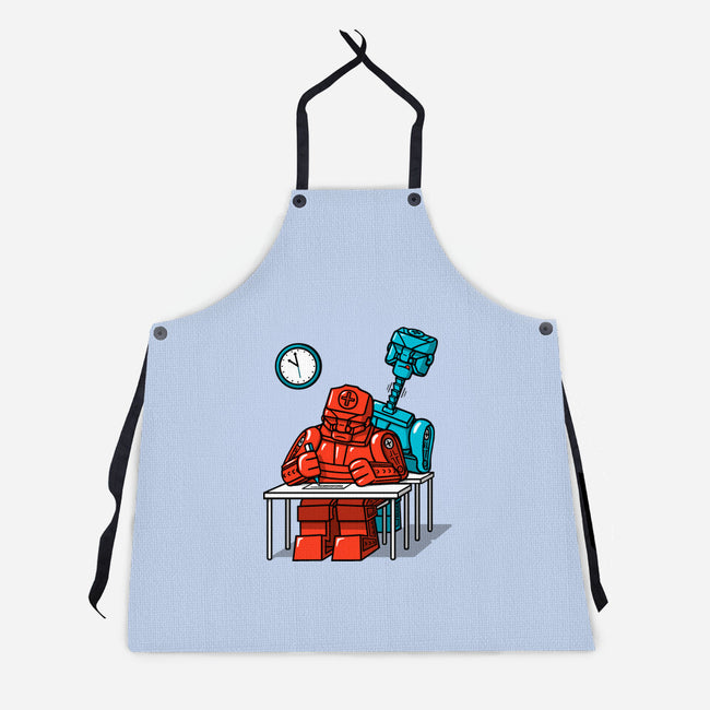 Robot Exam-Unisex-Kitchen-Apron-Raffiti