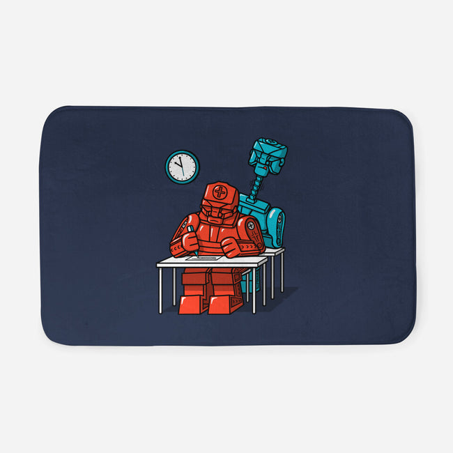 Robot Exam-None-Memory Foam-Bath Mat-Raffiti