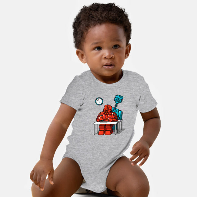 Robot Exam-Baby-Basic-Onesie-Raffiti