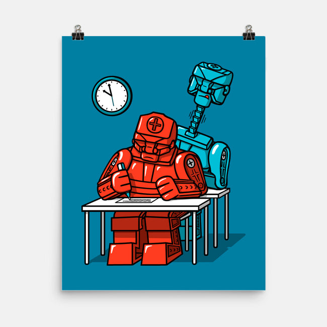 Robot Exam-None-Matte-Poster-Raffiti