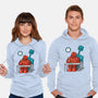 Robot Exam-Unisex-Pullover-Sweatshirt-Raffiti