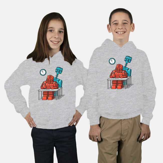 Robot Exam-Youth-Pullover-Sweatshirt-Raffiti