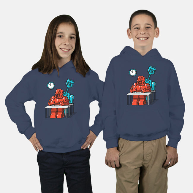 Robot Exam-Youth-Pullover-Sweatshirt-Raffiti