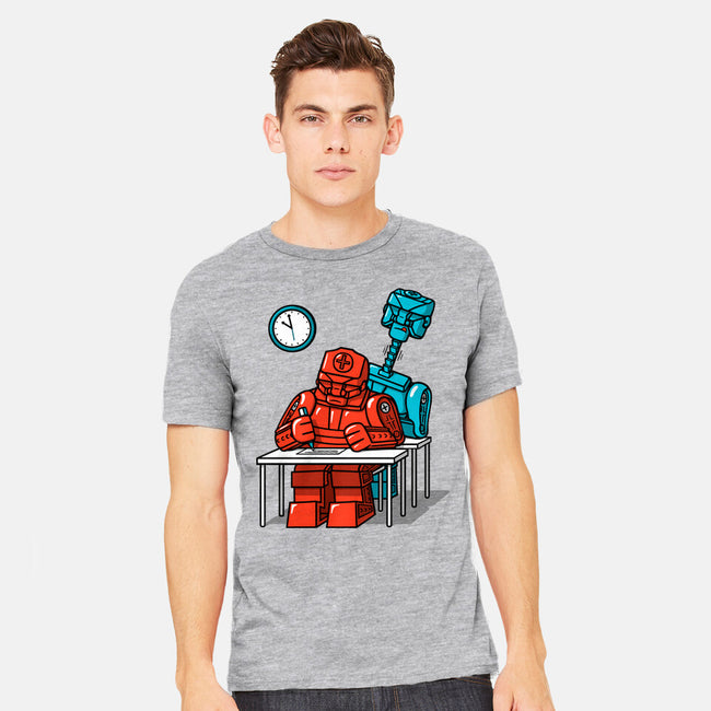 Robot Exam-Mens-Heavyweight-Tee-Raffiti