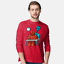 Robot Exam-Mens-Long Sleeved-Tee-Raffiti