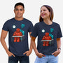 Robot Exam-Unisex-Basic-Tee-Raffiti