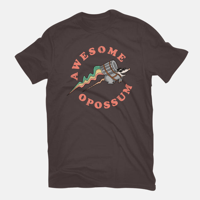 Awesome Opossum-Womens-Basic-Tee-sachpica