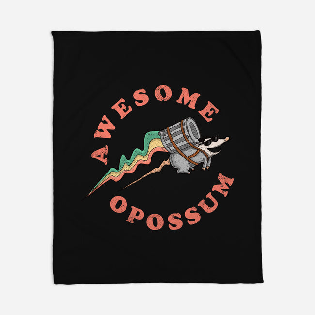 Awesome Opossum-None-Fleece-Blanket-sachpica