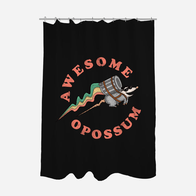 Awesome Opossum-None-Polyester-Shower Curtain-sachpica