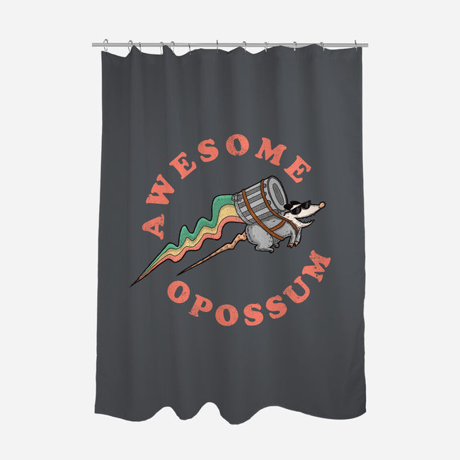 Awesome Opossum-None-Polyester-Shower Curtain-sachpica