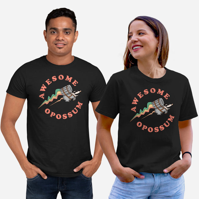 Awesome Opossum-Unisex-Basic-Tee-sachpica