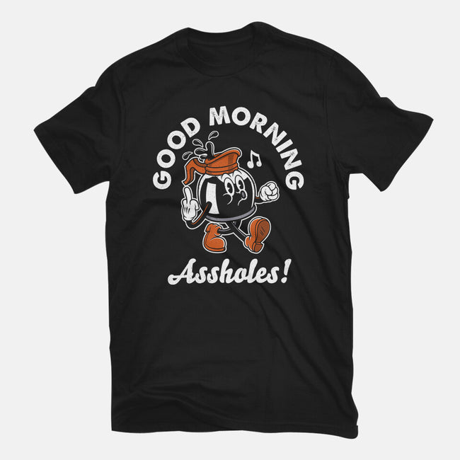 Good Morning Ahole-Mens-Basic-Tee-Nemons