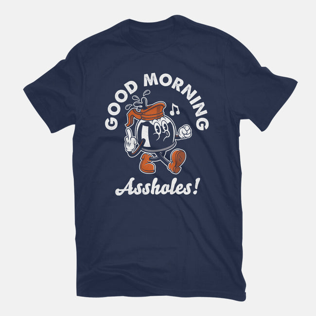 Good Morning Ahole-Womens-Fitted-Tee-Nemons