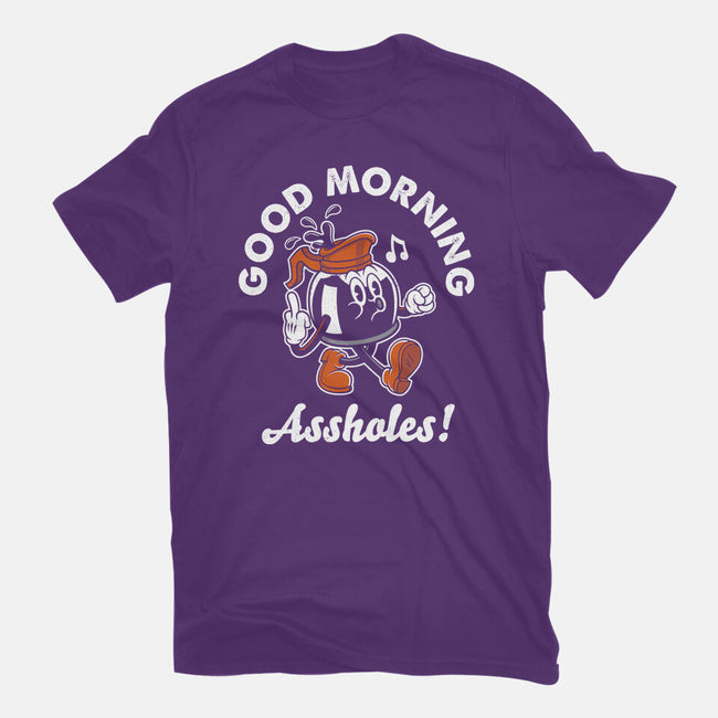 Good Morning Ahole-Womens-Fitted-Tee-Nemons