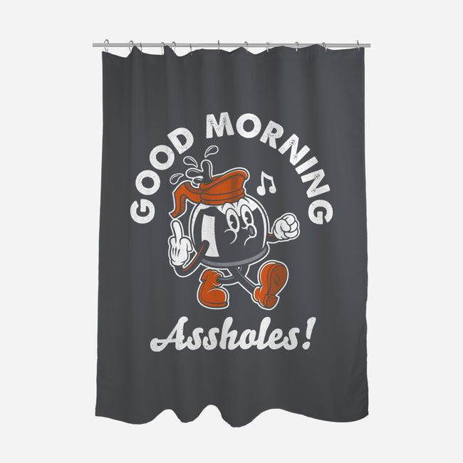 Good Morning Ahole-None-Polyester-Shower Curtain-Nemons