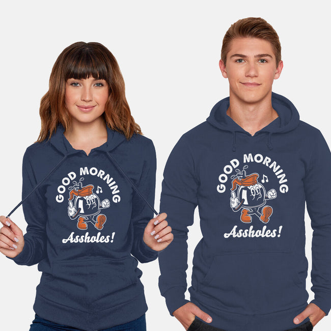 Good Morning Ahole-Unisex-Pullover-Sweatshirt-Nemons