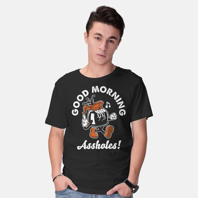 Good Morning Ahole-Mens-Basic-Tee-Nemons