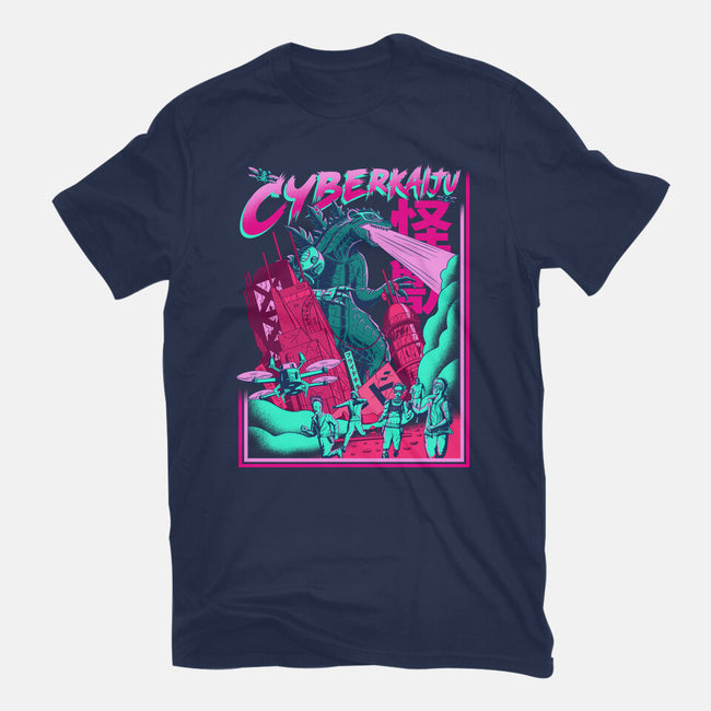 Cyber Kaiju-Womens-Fitted-Tee-sachpica