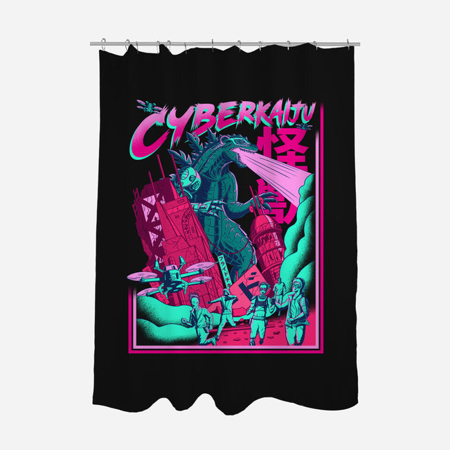 Cyber Kaiju-None-Polyester-Shower Curtain-sachpica