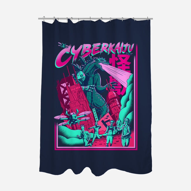 Cyber Kaiju-None-Polyester-Shower Curtain-sachpica