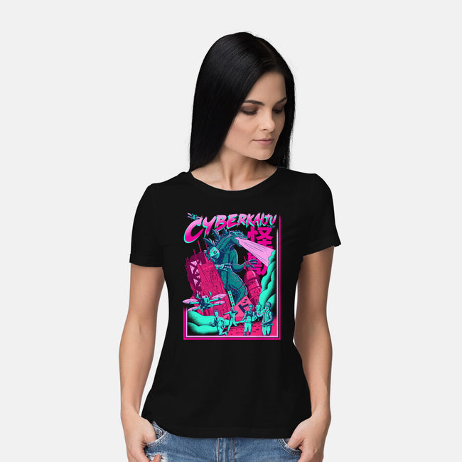 Cyber Kaiju-Womens-Basic-Tee-sachpica