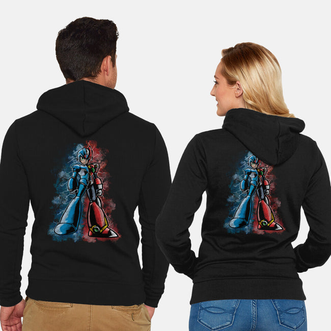 My Brother Robot-Unisex-Zip-Up-Sweatshirt-nickzzarto