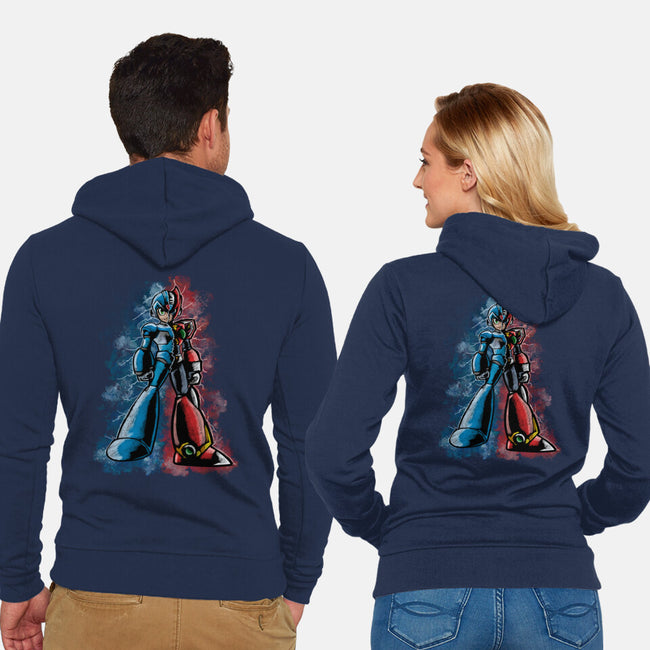 My Brother Robot-Unisex-Zip-Up-Sweatshirt-nickzzarto