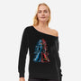 My Brother Robot-Womens-Off Shoulder-Sweatshirt-nickzzarto