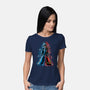 My Brother Robot-Womens-Basic-Tee-nickzzarto