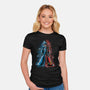 My Brother Robot-Womens-Fitted-Tee-nickzzarto