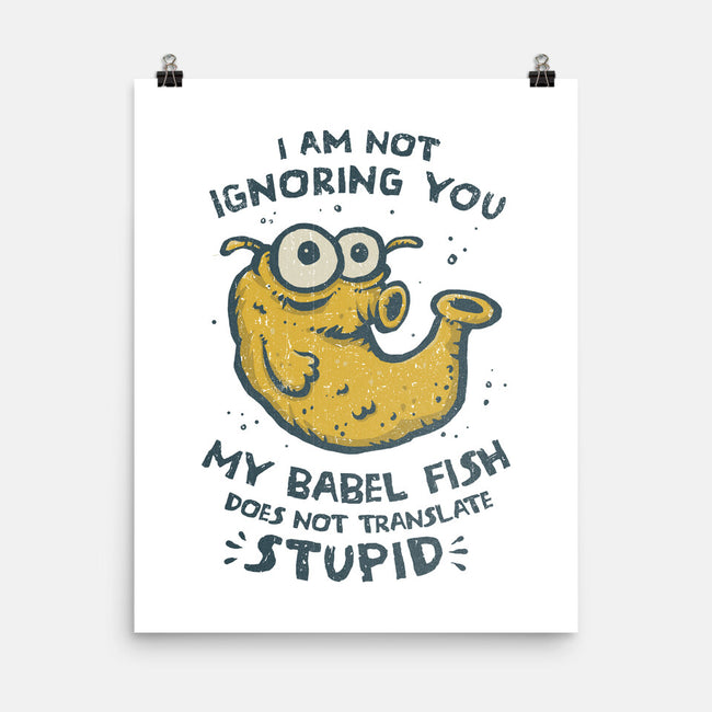 Babel Fish-None-Matte-Poster-kg07