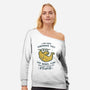 Babel Fish-Womens-Off Shoulder-Sweatshirt-kg07