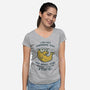 Babel Fish-Womens-V-Neck-Tee-kg07