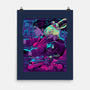 Neon Moon Eclipse-None-Matte-Poster-Bruno Mota