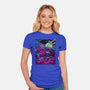 Neon Moon Eclipse-Womens-Fitted-Tee-Bruno Mota